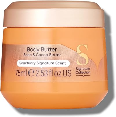 Sanctuary Body Butter Cream Moisturiser 75ml with Shea Butter Vegan Cruelty Free