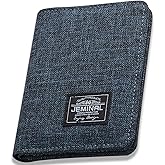 Men's Vertical Card Case, Trendy Fashion Money Clip, 8 Card Positions, Short Wallet, Minimalist Card Case (Dack Blue)