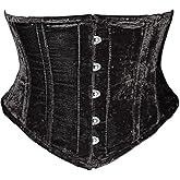 Women's Waist Training Underbust Corset Steel Boned Hourglass Body Shaper