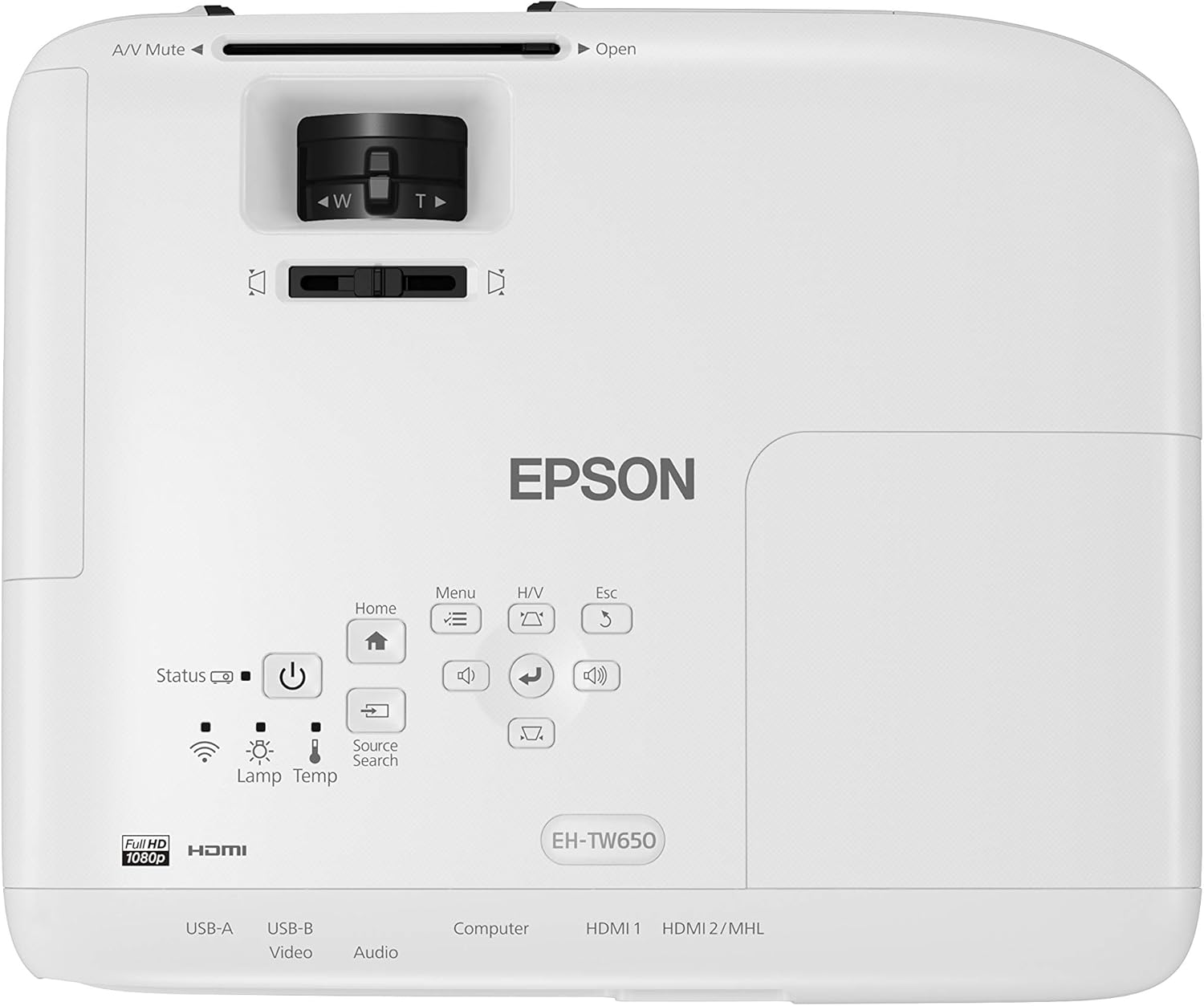 Epson EH-TW650 Video - Proyector (3100 lúmenes ANSI, 3LCD, 1080p ...