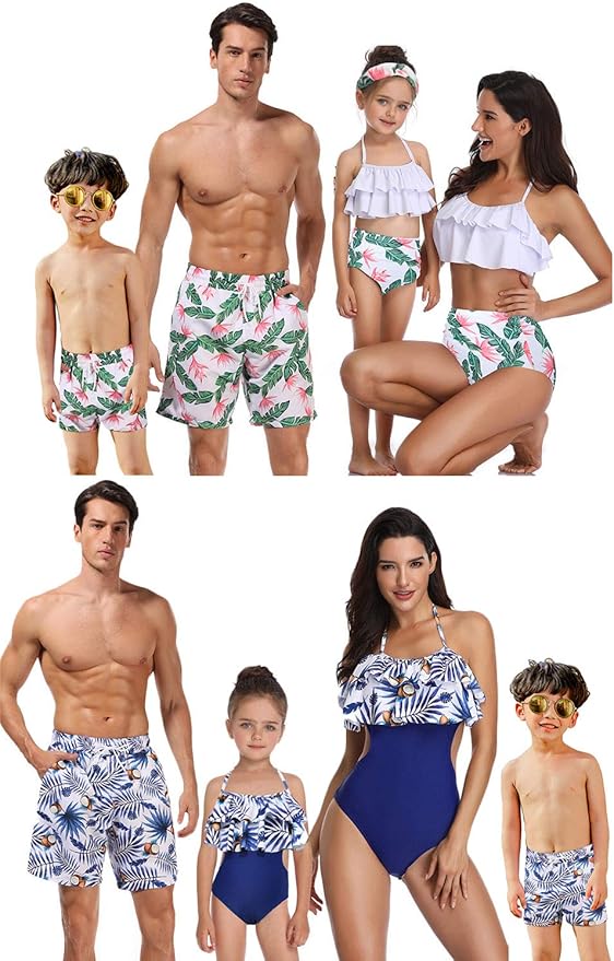 dad baby matching bathing suits