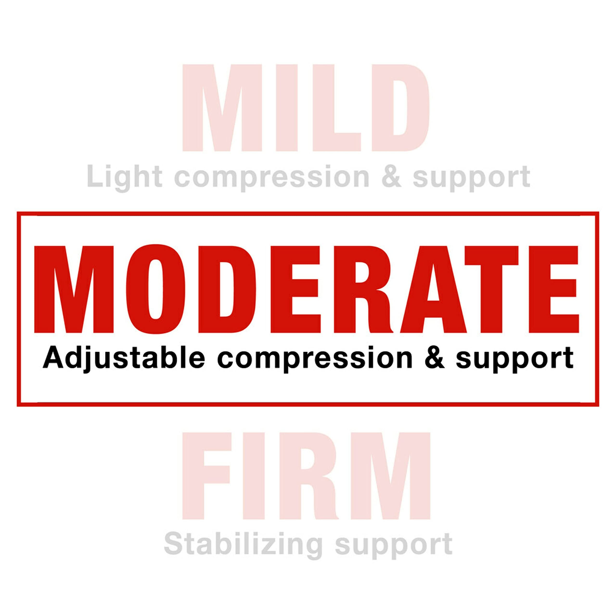 ACE Brand Adjustable Compression Ankle Support, Moderate Support for Weak, Sore or Injured Joints, Adjustable Straps, One Size Fits Most