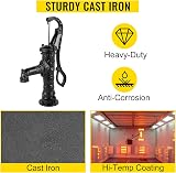 VEVOR Cast Iron Hand Pump Retro Garden Pond Water Spout 6.5cm Wide Black view 4