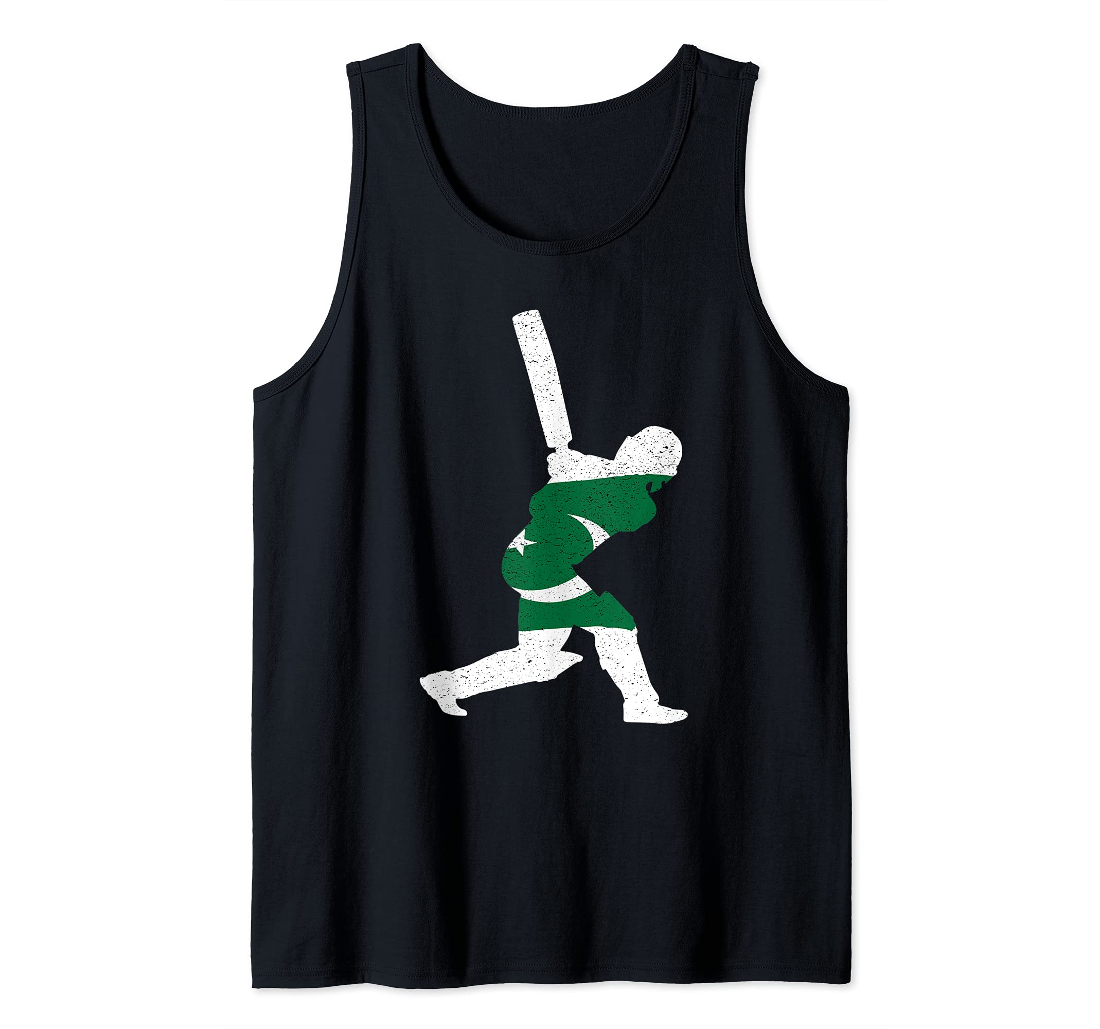 Pakistani Cricket Batsman Batting Pakistan International Fan Tank Top