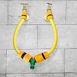 YUNSTK Outdoor Tap Temperature Mixer with Hose Splitter and Connectors view 2