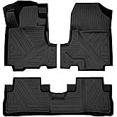 CRV Floor Mats Compatible with 2007-2011 Honda CR-V,All Weather Protection Waterproof Durable Anti-Slip Odorless Custom-fit TPE Floor Liner Front and Rear Row Set
