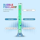 Straame 90cm Bubble Fish Lamp with Colour Changing LED Light Blue Base view 2