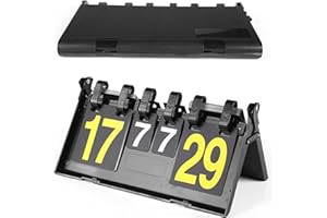 Joyeee Portable Digital Scoreboard, Ping Pong Score Keeper Scoreboard for Tennis Soccer Football Sports, Sports Supplies Scor