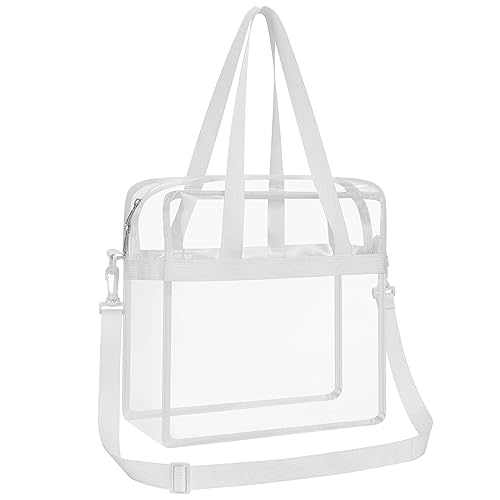 Oraben Clear Bag Stadium Approved 12x6x12 Tote Bag Clear Lunch Bag for Work Sports Festival
