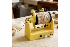 Mini Wool Spinning Wheel, Electric Yarn Spinner, Capacity 2.8oz(80G),Max Speed ​​800RPM, with Foot Switch, Type-C Interface, 