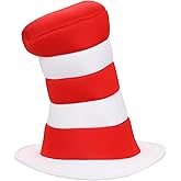 Cat in The Hat Striped Hat Poly Foam Novelty Hat Cosplay