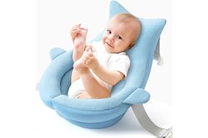 Jiawu Baby Bath Cushion, Non Slip Baby Bath Pad Baby Bathtub Cushion, Soft Floating Infant Sink Bath Support Mat for born, Ba