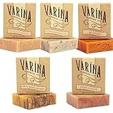 Varina Patchouli Soap Variety - 5 Pack - Gentle Cleansing for Sensitive Skin, Earthy Scents Handmade Soap