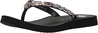 yellow box yoga mat flip flops