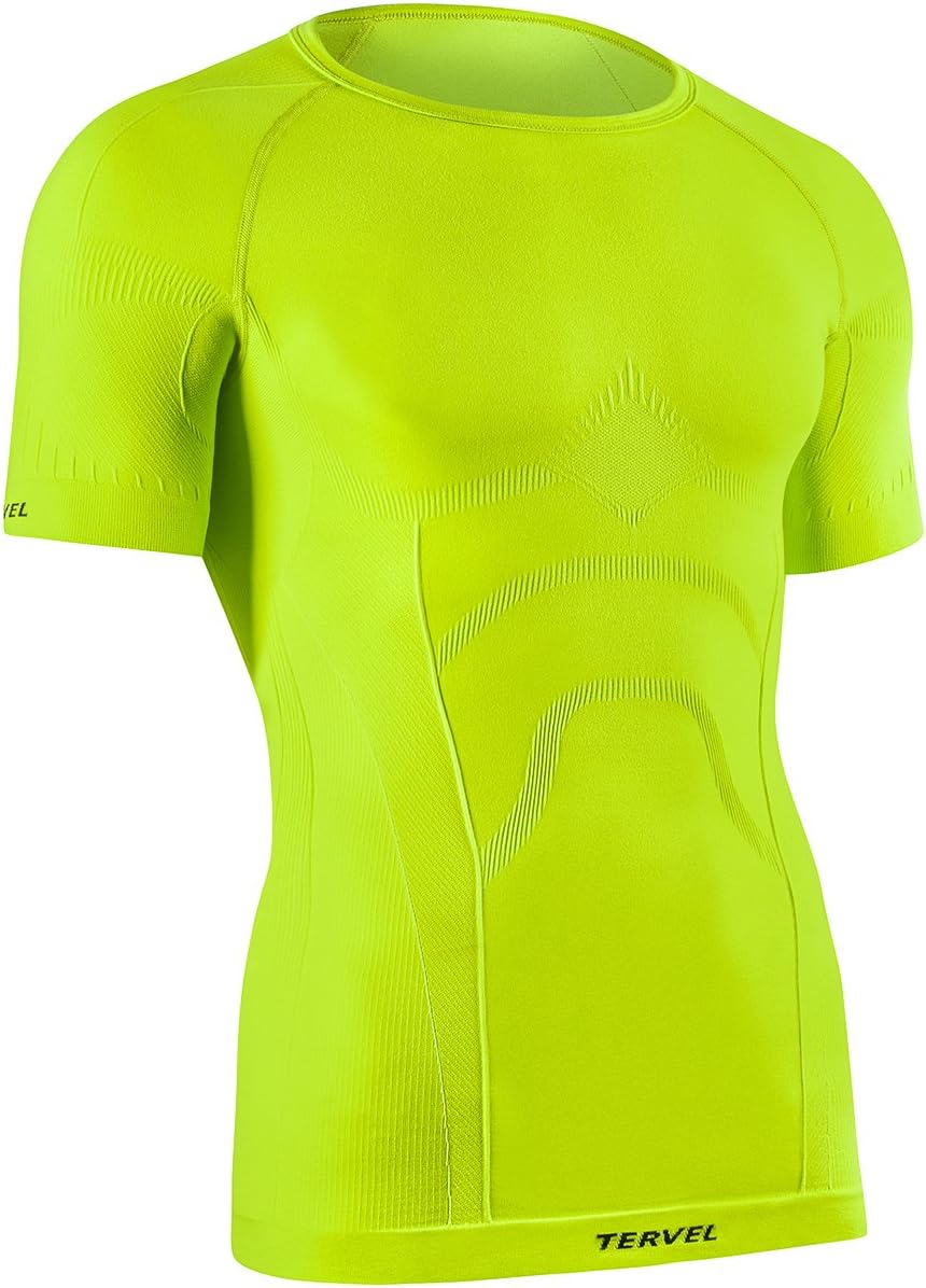Tervel Comfortline Men's Shirt Short Sleeve Yellow Fluo