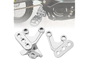 SMOTRCC SMOTECC Surron Foot Peg Brackets, Electric Bike CNC Motorcycle FootPeg Pedal Bracket Compatible with Sur Ron Light Bee X/Sur Ron Light Bee S -Silver