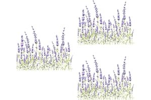 GALEPROMOT 3 Sheets Purple Plant Leaves Flowers Toilet Lid Stickers, Cute Retro Removable Self-Adhesive Colorful Stickers Restroom Art Decoration Toilet Seat Sticker for Bathroom Cistern Decor Toilet Lid Decals