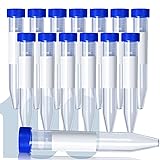 100Pack 15ml Centrifuge Tubes with Screw
