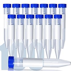 100Pack 15ml Centrifuge Tubes with Screw