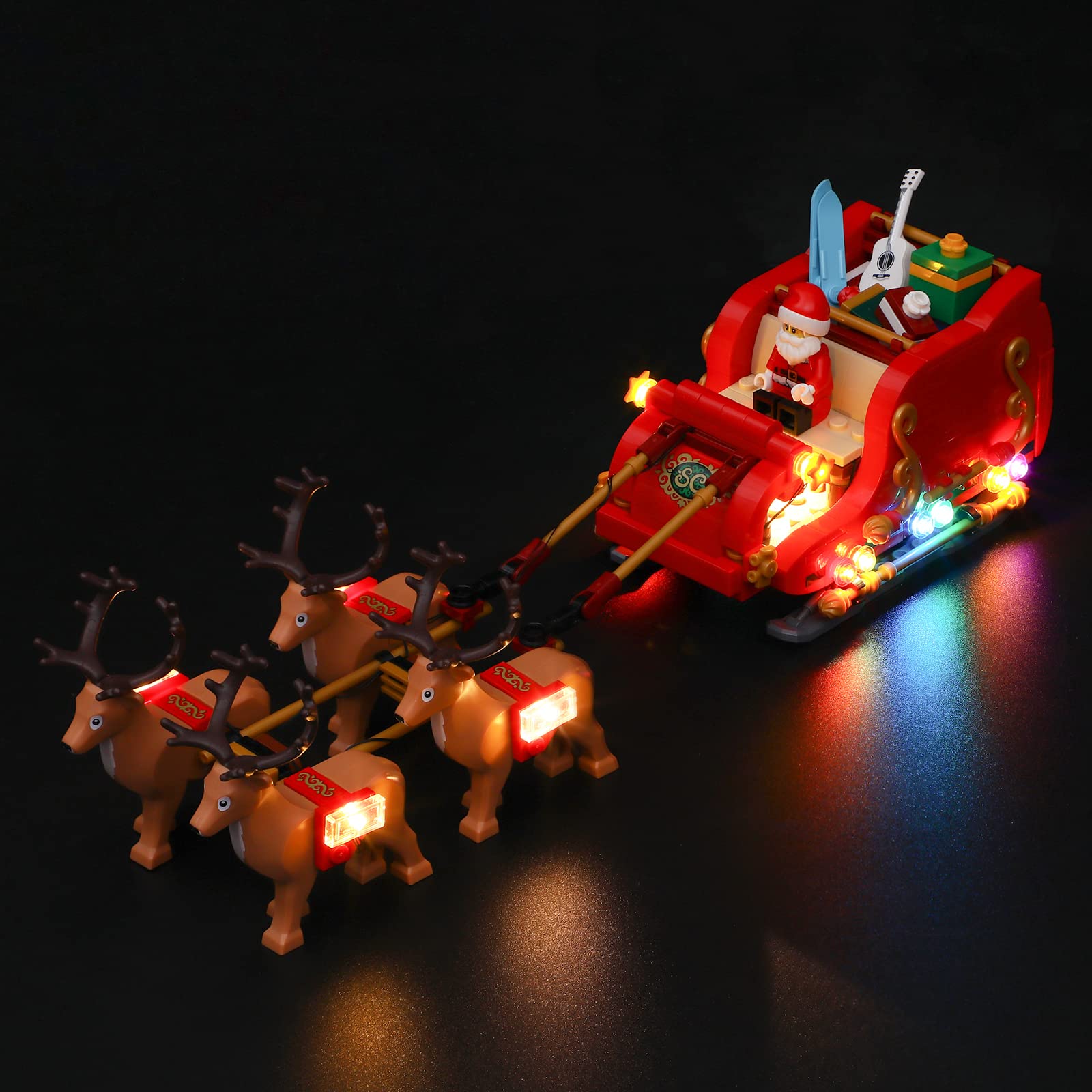 LIGHTAILING Led Light Compatible With Lego 40499 Santa's Sleigh Building Blocks Model - NOT Included The Model Set