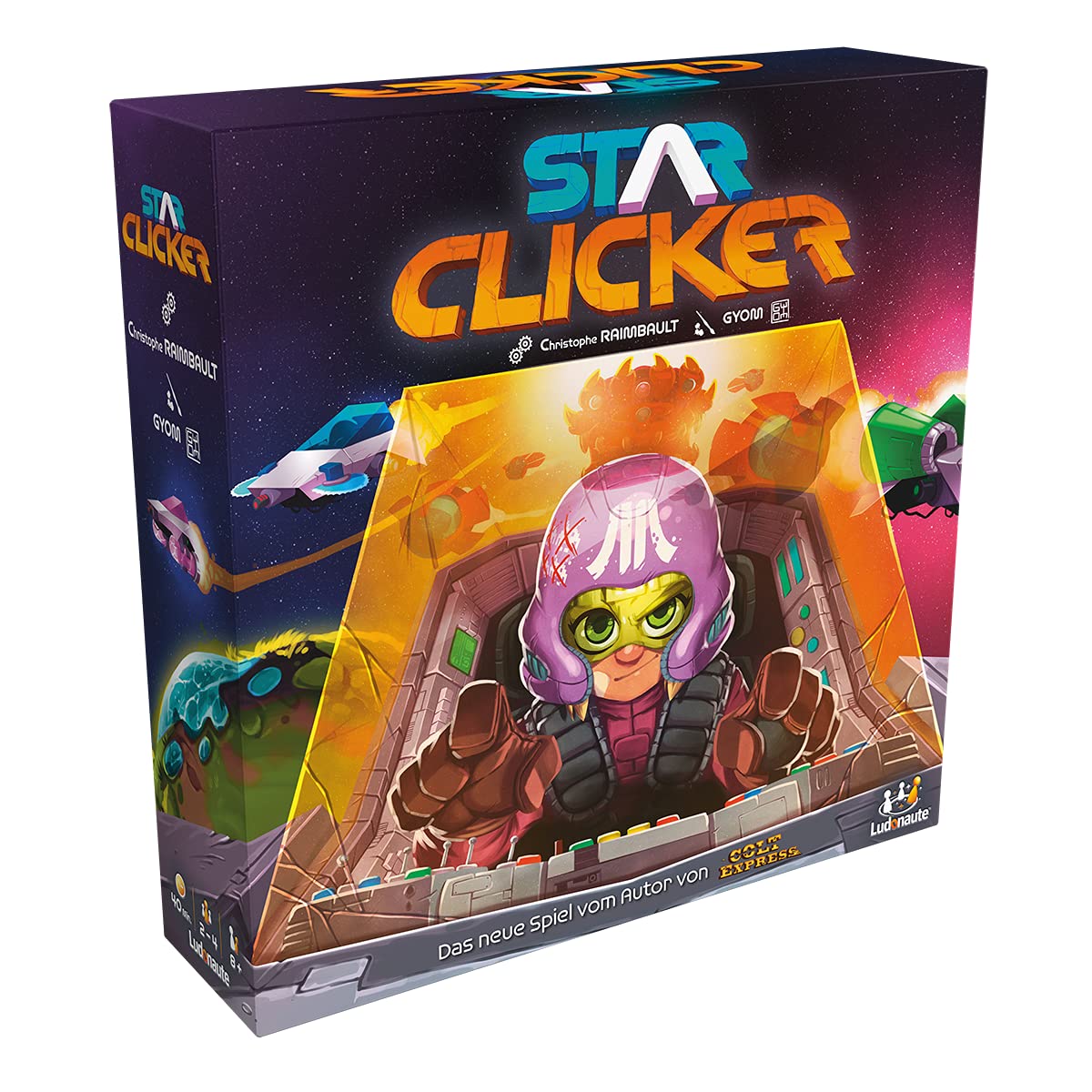 Asmodee Ludonaute Star Clicker Family Game Board Game 2-4 Players from 8+ Years 40+ Minutes German