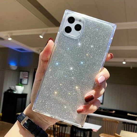 Amazon Com Square Case For Iphone 11 Pro Max Tzomsze Glitter Case