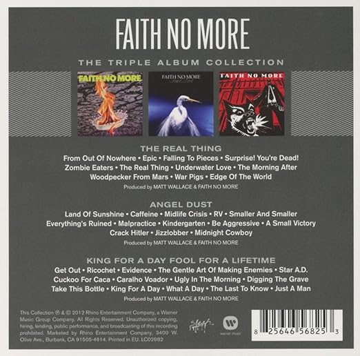 Faith No More Triple Album Collection Amazon Com Music