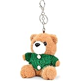 LuckGift | Cute Teddy Bear Plush Keychain – Soft Bag Charm & Car Mirror Hanging, Gift for Women, Girls & Friends