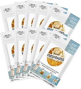 FRESHPAPER Food Saver Sheets for Bread - Keep Baked Goods Fresh, Perfect for Bagels, Muffins, Cookie Storage, Healthy Meal Prep, BPA Free, Made in USA - 10 (8 Sheet) Packs