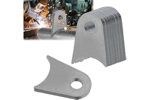OywhC Weld on Tabs, 1/2" Hole Weld Tabs, Steel Shock Mount Weld Tab,1/4" Thick Universal Heavy-Duty Weld on Tabs,Fits 1.5" to 1.8" Axle Pack Of 8 Steel Mounting Bracket