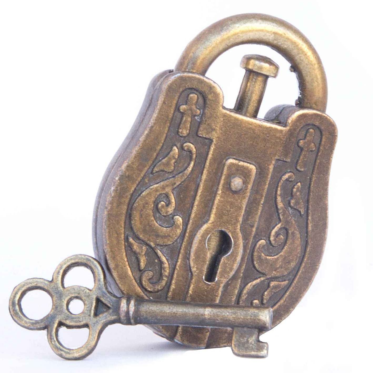 Logica Puzzles Art. Constantinoples Padlock - Metal Brain Teaser - Difficulty 3/6 Hard - Cast Puzzle - Travellers Collection
