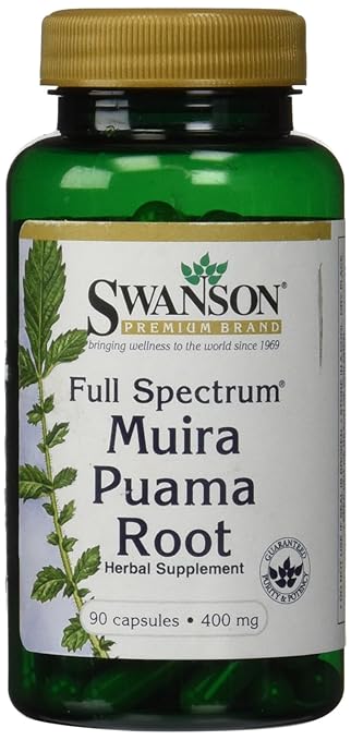 Swanson Full-Spectrum Muira Puama Root 400 mg 90 Caps