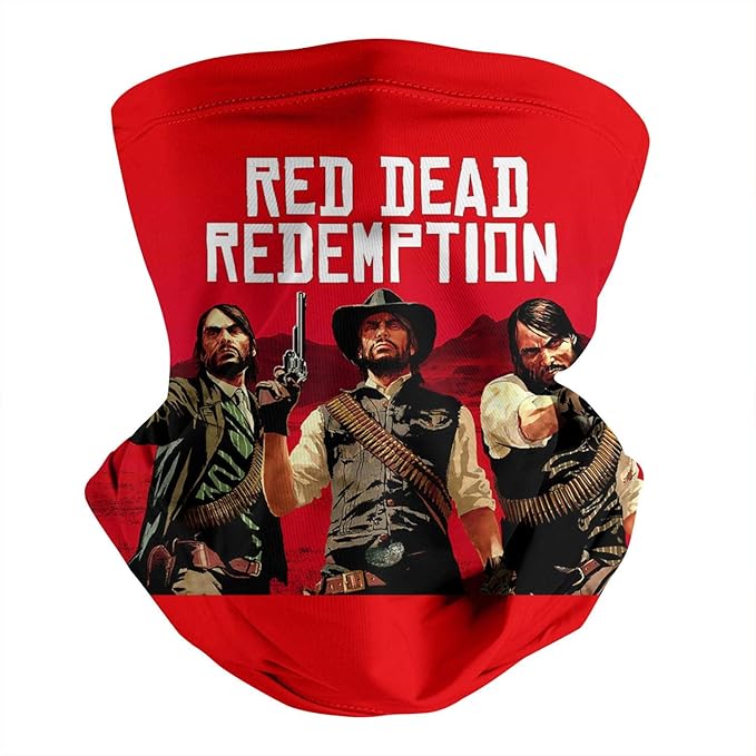 RIKJFRIEWOO Face Bandanas for Dust RedDeadRedemption2Poster