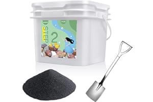 GANGOU 10 lbs Tumbler Media Grit,Rock Polishing Grit Media, Works with Any Rock Tumbler, Rock Polisher, Stone Polisher,Medium 120/220 Silicon Carbide Grit, Step 2 for Tumbling Stones