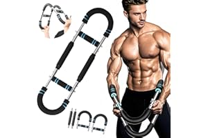 SiluFlorid Twister Arm Trainer Arm Shoulder Chest Workout Equipment 45-90lb Adjustable Strength Trainer Chest Trainer for Men Portable Detachable Home Fitness Equipment