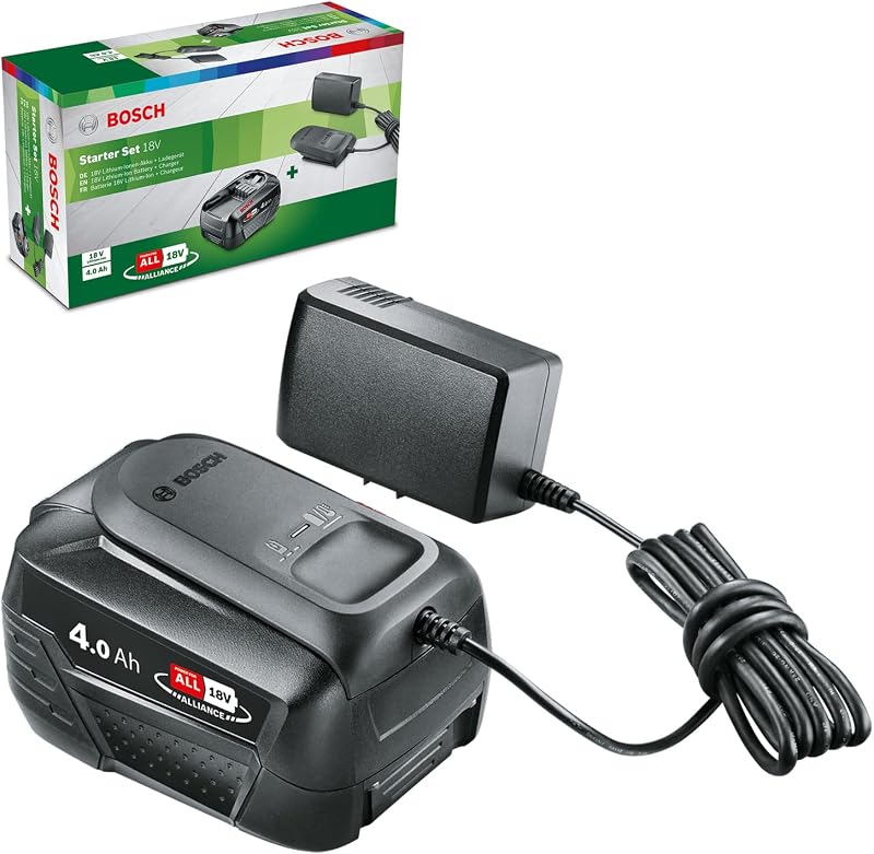 Bosch 18 V Battery 4.0 Ah & AL18V-20 Charger Starter Set Boxed