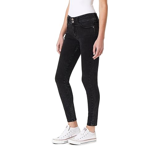 WallFlower Women's Ultra Skinny Mid-Rise Insta Soft Juniors Jeans (Standard and Plus), Rebel, 1