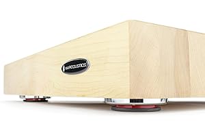 IsoAcoustics Delos Turntable Isolation Butcher Block Series: 1815M2 (18" W x 15" D x 3" H) Maple
