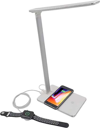 lampara led con cargador inalambrico