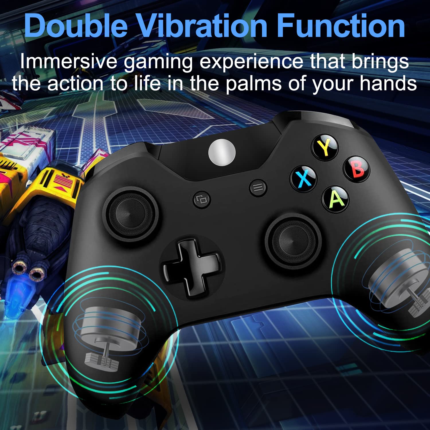 Controller for Xbox Series X/Xbox Series S/Xbox one/Xbox One S/Xbox One X/One Elite/Windows 7/8/10/, Wireless Xbox PC Gamepad with 3.5mm Audio Jack-Black