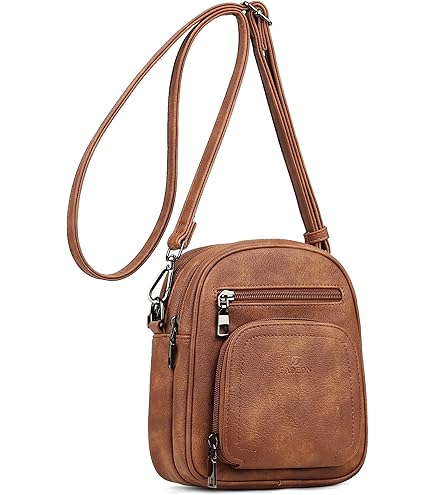 Large Convertible Leather Sling Bag Women Anti Theft Crossbody Backpack 11L Amazon.com: FADEON Large Sling Bag for Women, Designer 11L  main image 4