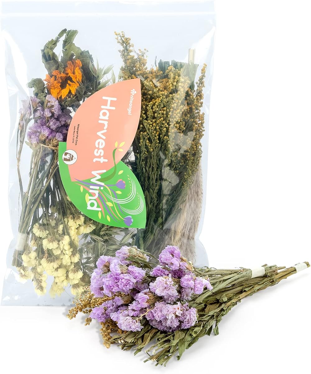 Niteangel Natural Flower Hamster Bedding 7.0 oz Small Pet Habitat Decor