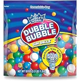 Dubble Bubble Gumballs Candy Dispenser Machine Refill, 53oz Bulk Bag | .5 inch Assorted Flavor Gumballs, Kosher, Peanut Free, Gluten Free