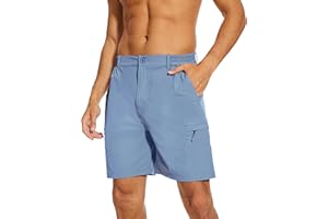 NATUVENIX Hiking Shorts Men, Quick-Dry Fishing Shorts for Men Lightweight Stretch Work Shorts Causal Travel