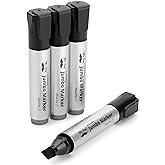 Mr. Pen- Jumbo Permanent Markers, 4 Pack, Black, Chisel Tip | Wide Tip, Large, Thick Permanent Markers for Canvas, Posters Board, Fabric, Window, Glass, Wood, Waterproof, Quick Dry