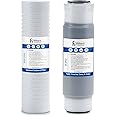 iFilters 2-Stage Sediment & CTO Whole House Water Filter Replacement Set for LWH-D GEN 1 – NSF Certified, Fits Universal 10” x 2.5” Systems, AP110/AP117 Compatible, Removes Chlorine Taste & Odors