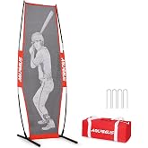 AOLIGEIJS Baseball Softball Batter Dummy, Pitching Target Aid | Pitching Target with Batter Dummy for Accuracy Training, Baseball Softball Throwing Aid, Baseball Practice Equipment