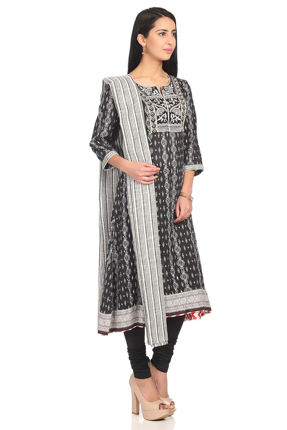 biba women's anarkali salwar suit