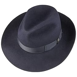 Borsalino Broadbrimmed Bogart Hat Women/Men Blue 7