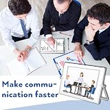 Nicpro Dry Erase Mini Whiteboard A3 40x30 cm Double Sided with Stand 8 Pens view 5